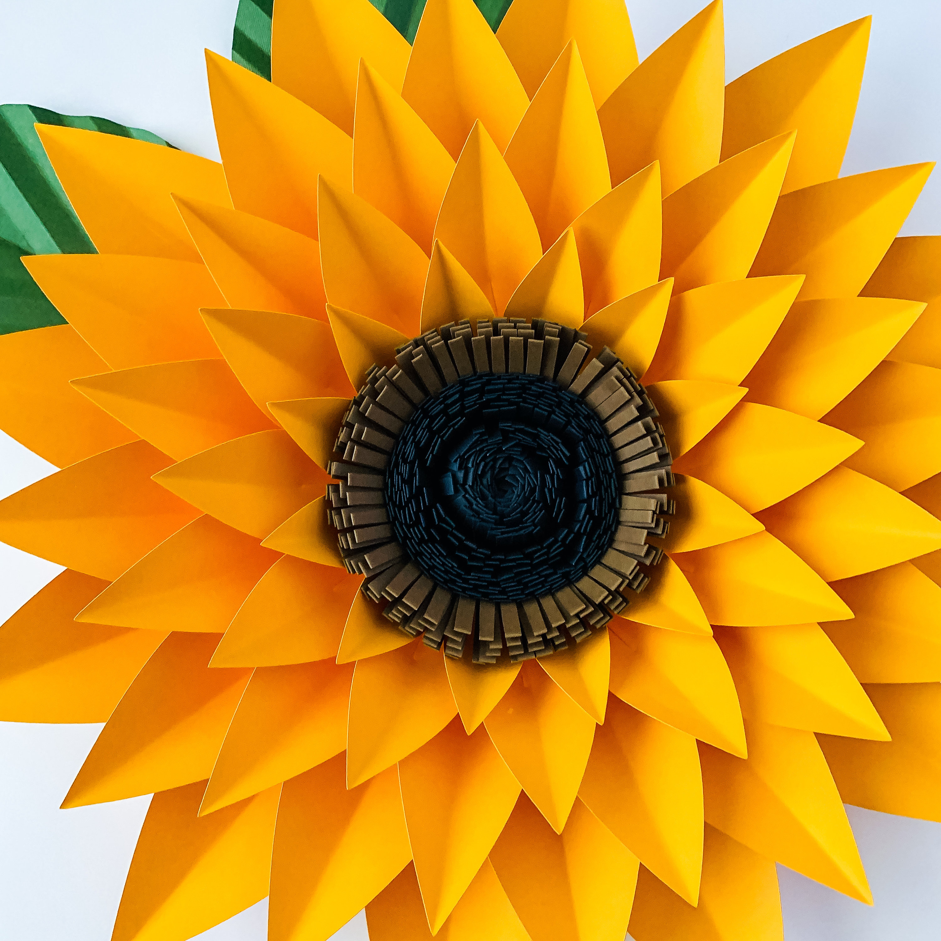 Sunflower Cricut Template - Layered SVG Cut File - Best Free Font