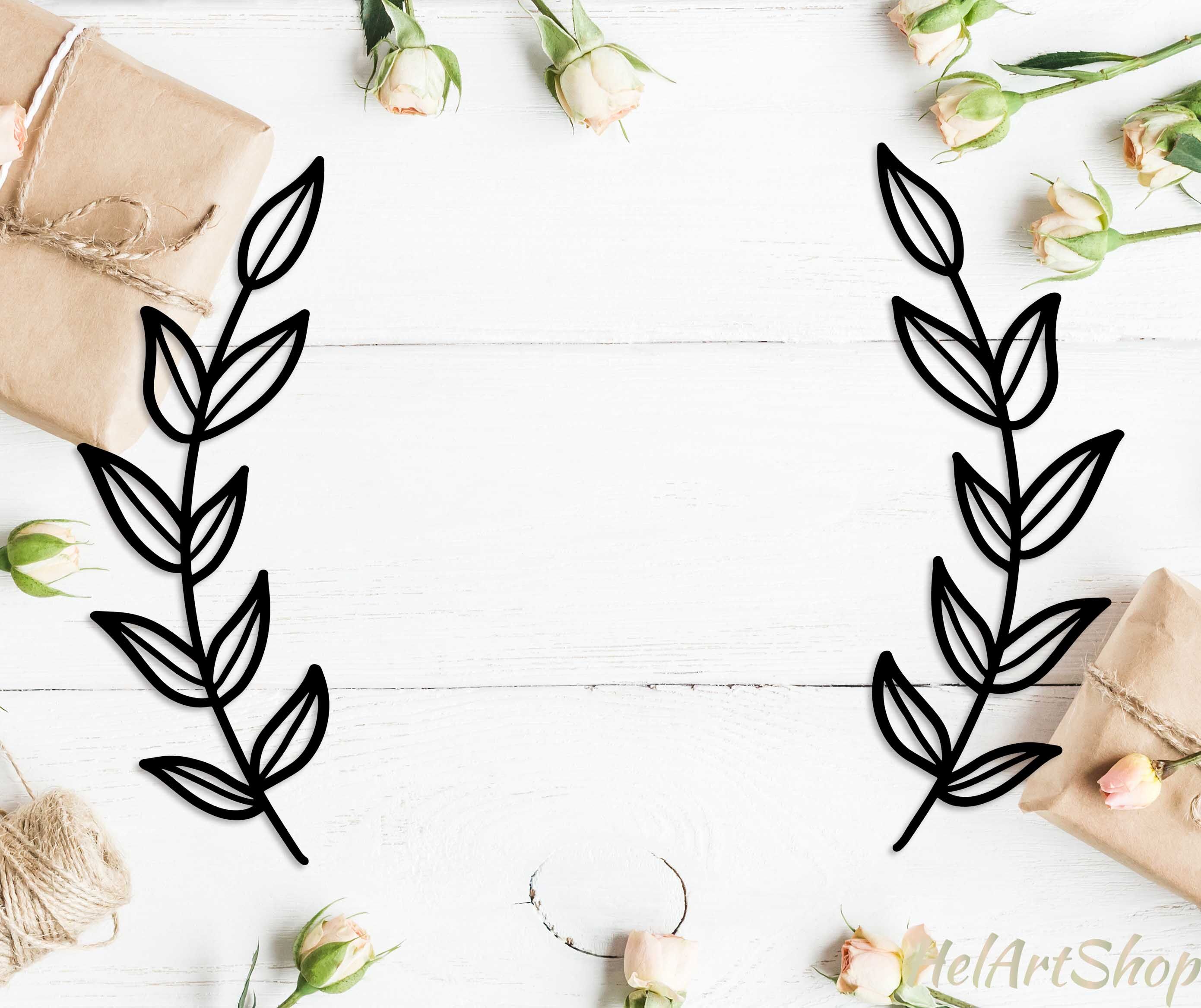 Simple Flower Border SVG