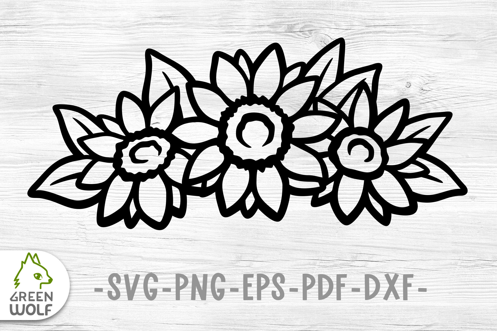 Sunflower svg file Sunflower bouquet svg Flower svg Vinyl decal svg By