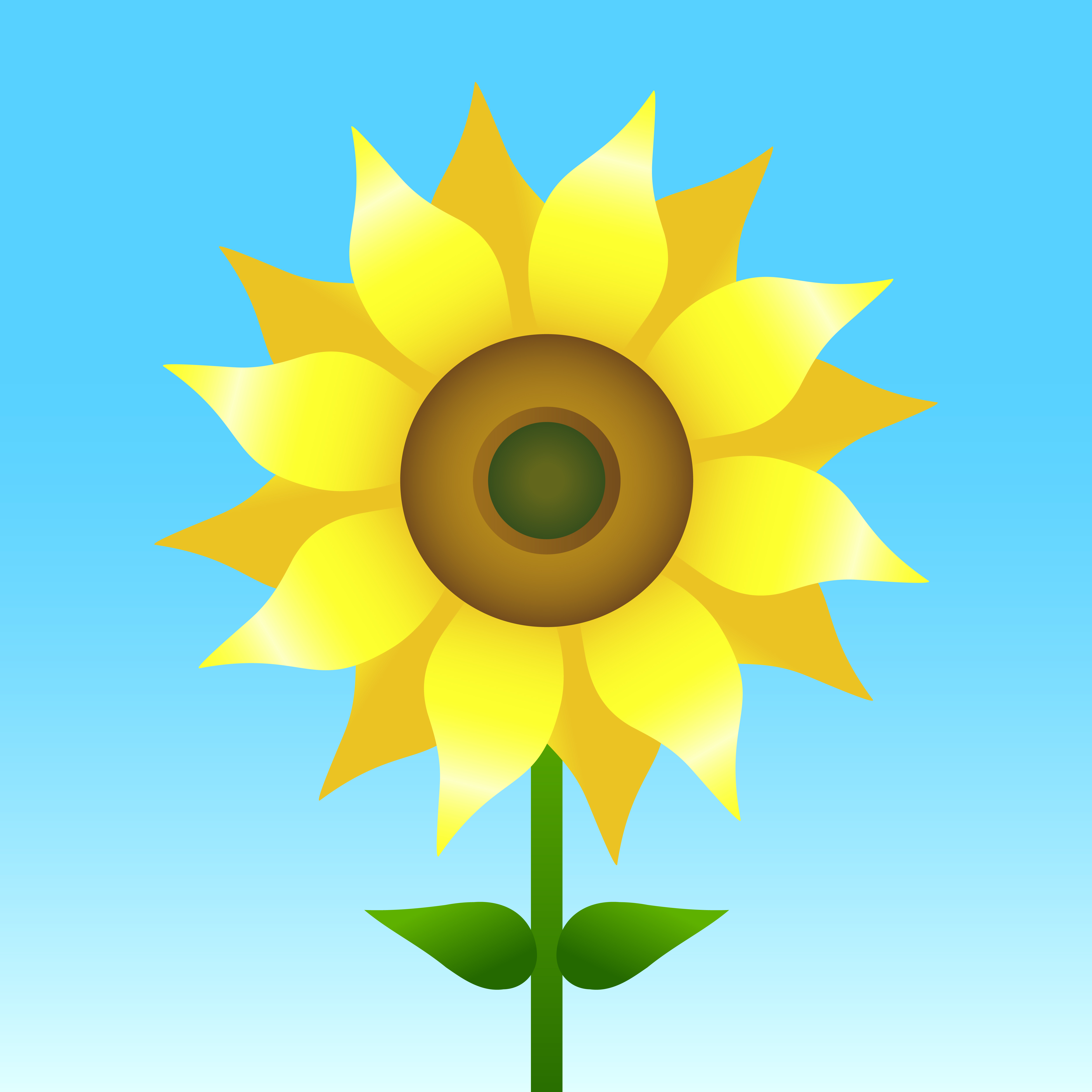 Sunflower vector illustration 551162 Vector Art at Vecteezy