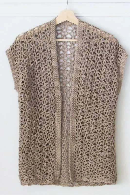 Lacy Crochet Cardigan Pattern (Simple and Quick) - Crochet Dreamz