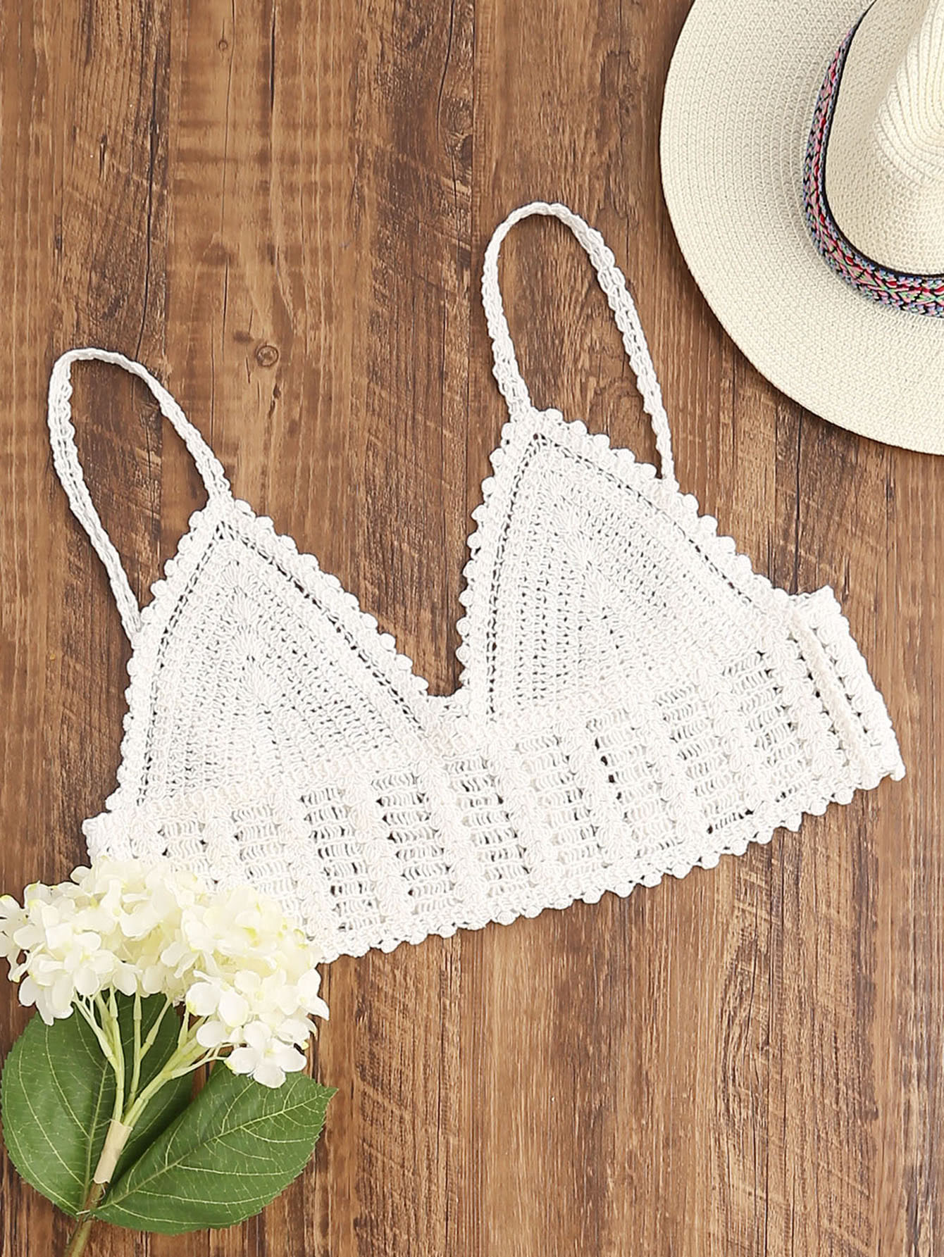 White Crochet Crop Cami Top - Knitting, Crochet, Dıy, Craft, Free