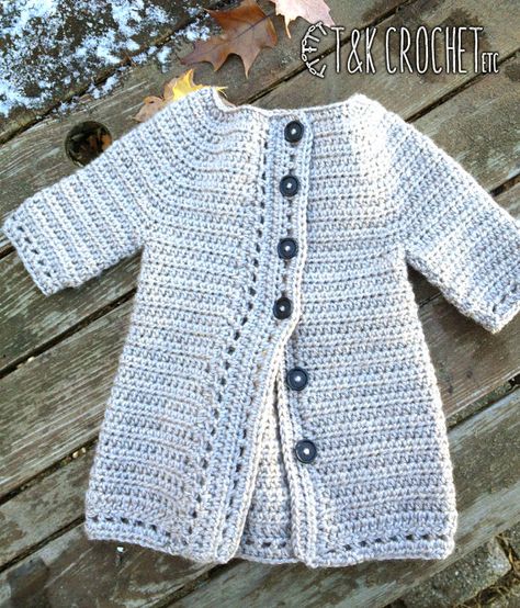 Girls Crochet Cardigan Toddler Girl Sweater by TandKCrochet #T&KCrochet