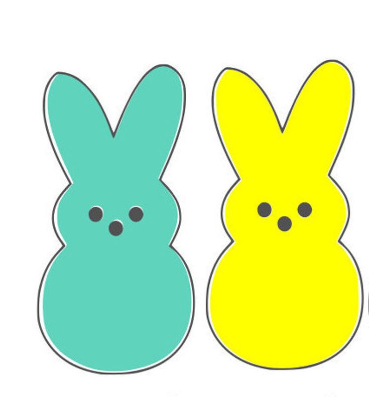 Easter Peeps Digital Download Cricut Silhouette Download | Etsy