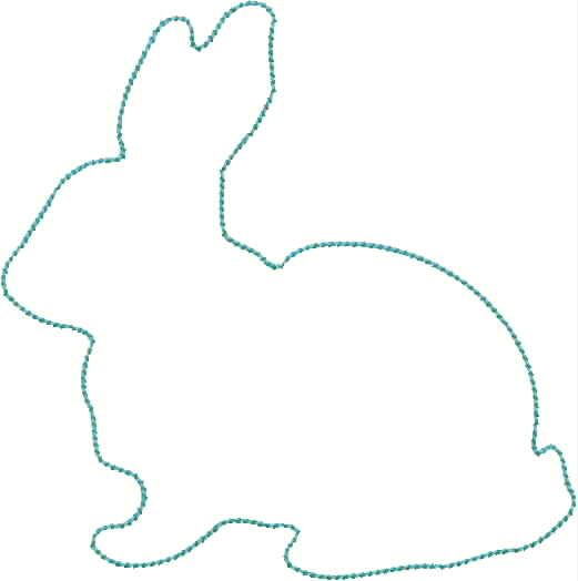 Bunny Silhouette Outline at GetDrawings | Free download