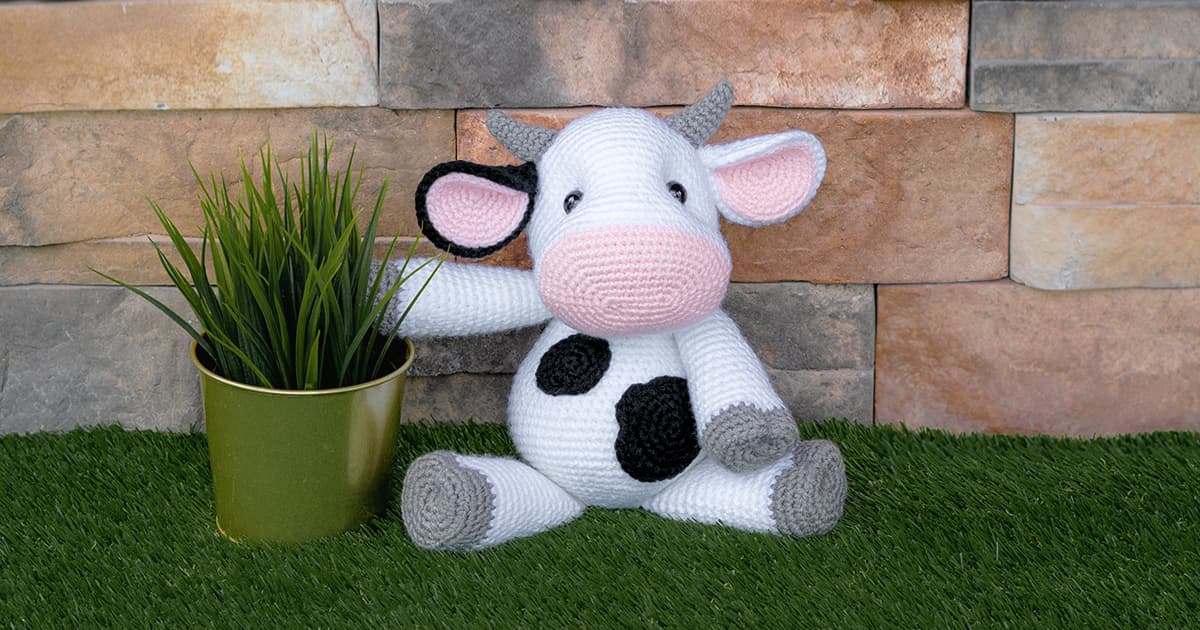 Haine menton Sanction cow crochet patterns free Casier tremblement de