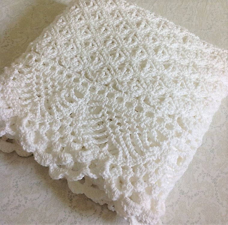 Vintage Crochet Pattern Victorian Lace Afghan Throw PDF Instant Digital