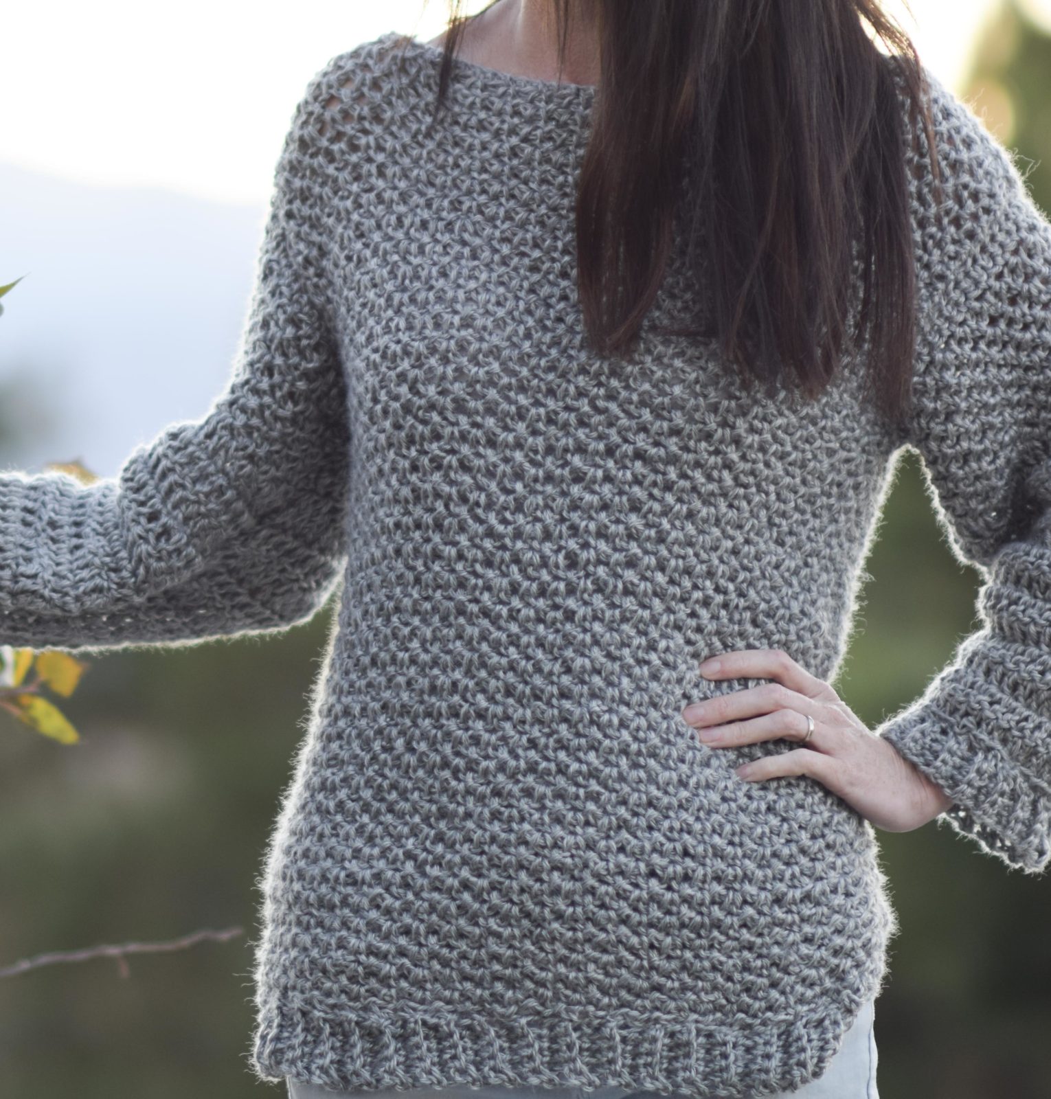 How To Make An Easy Crocheted Sweater (Knit-Like) – Mama In A Stitch