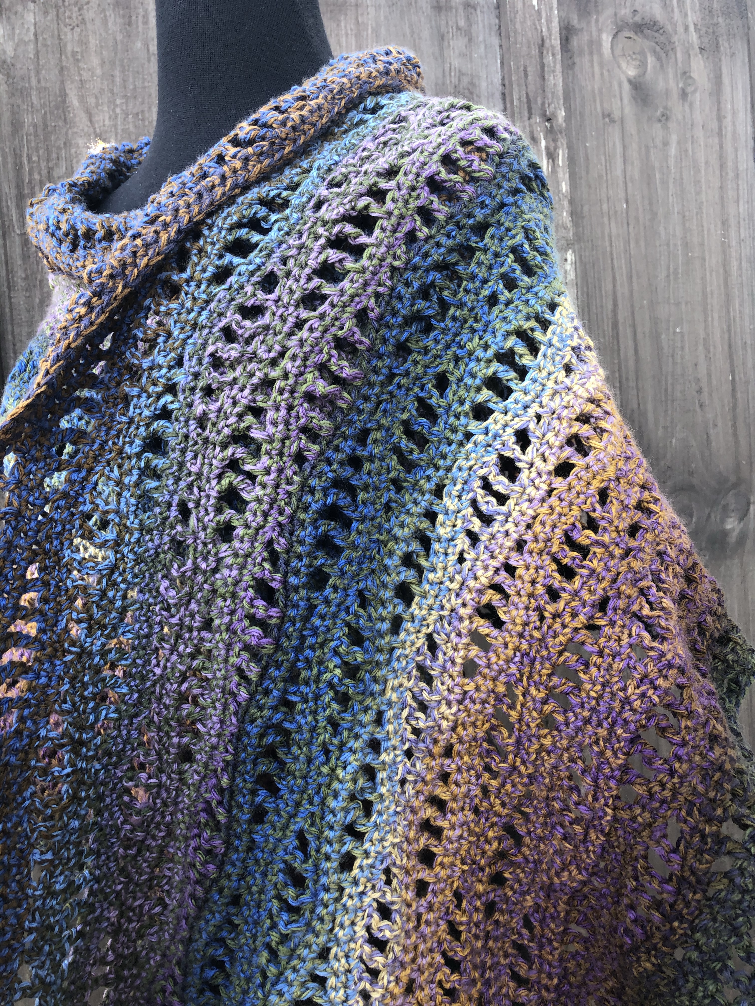 Rivers Shawl Free Crochet Pattern | Rich Textures Crochet